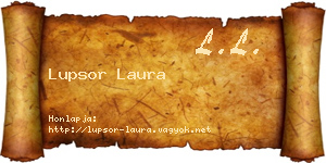 Lupsor Laura névjegykártya